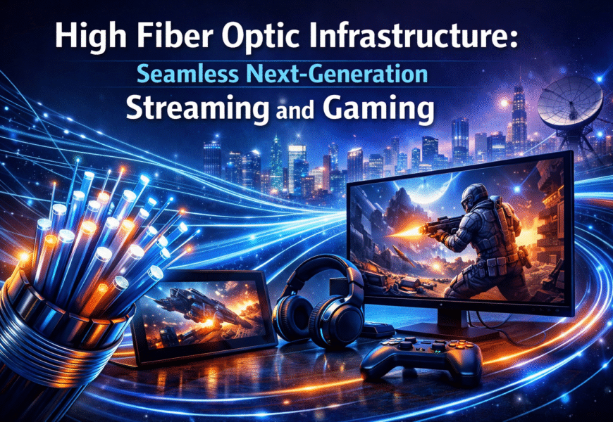 High Fiber Optic Infrastructure for Streaming and Gaming